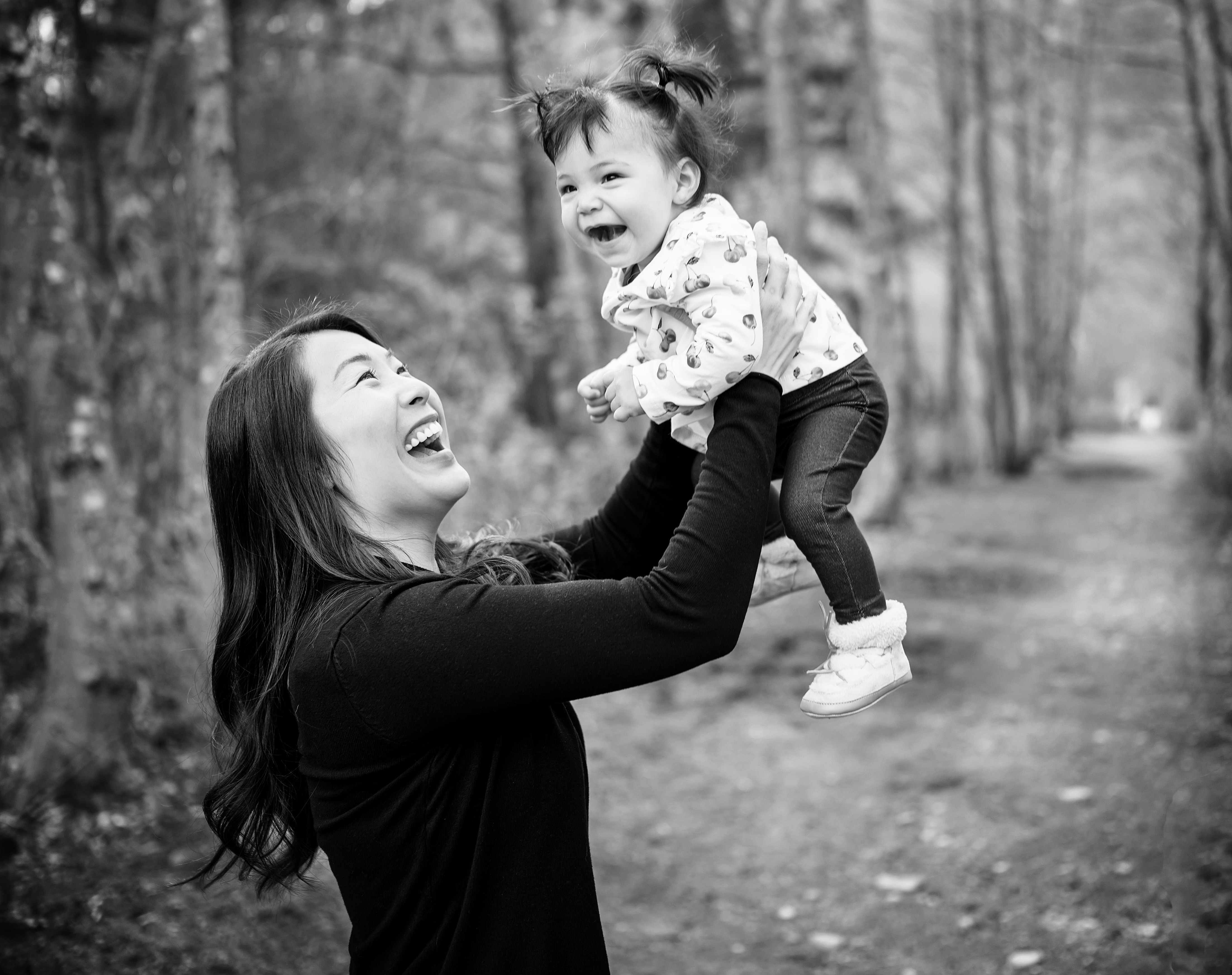 Squamish realtor Fiona Yu with her nine month old baby Rose near the Squamish Estuary townhouses. Wednesday, April 6th, 2022.