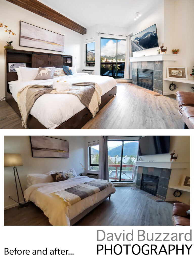 Whistler architectural, real estate, and AirBnb before and after photos. From Whistler photographer David Buzzard.